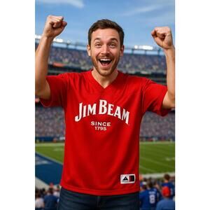 Jim Beam Team Beam #80 Mesh Jersey Red Augusta Sportswear Men’s XL Bar Promo